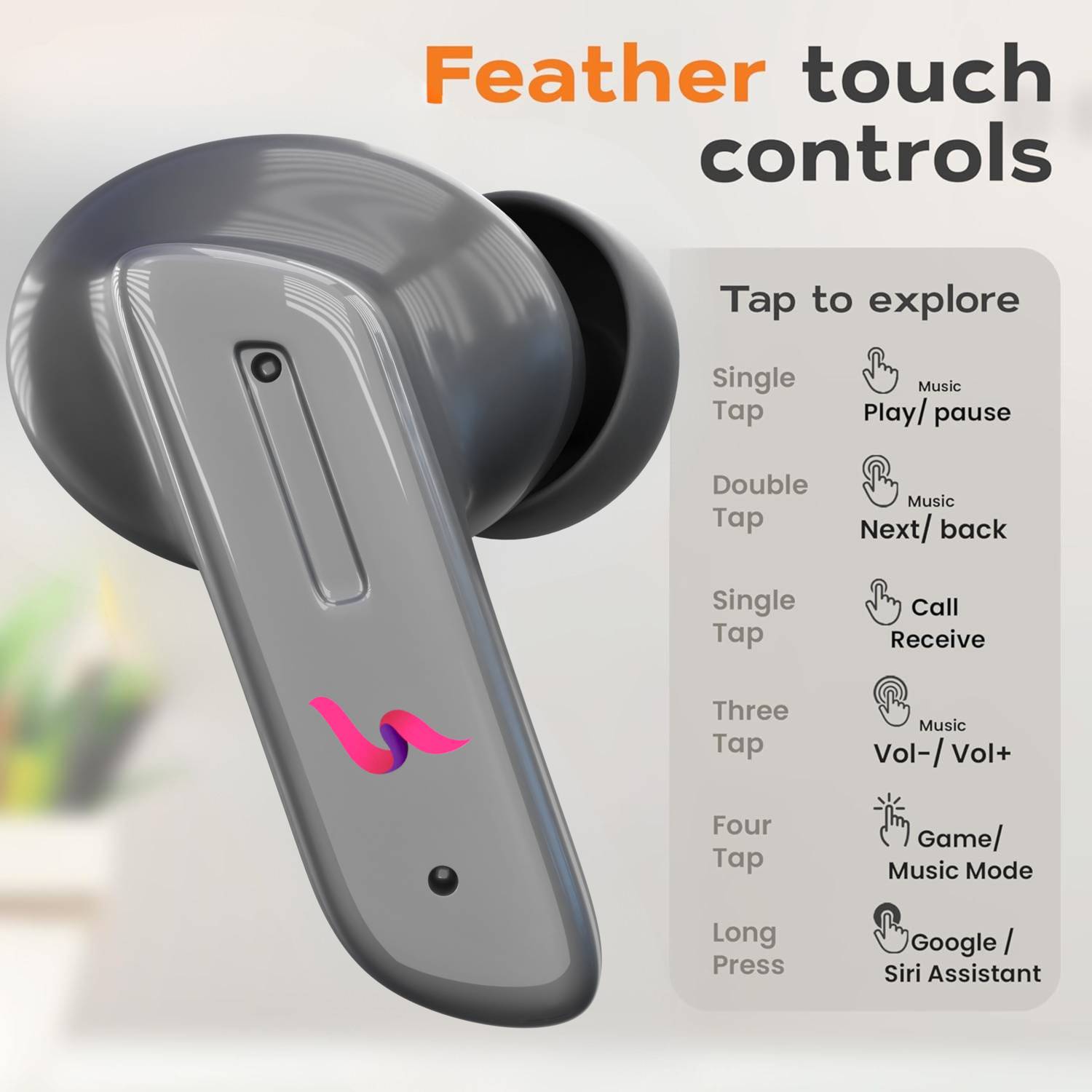 electricbass J4 Bluetooth Earbuds - Image 2