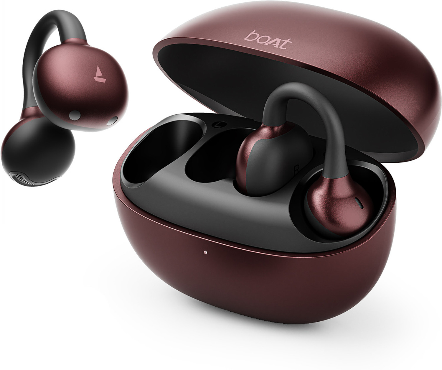 Image of boAt Airdopes ProClip OWS Earbuds,Air Conduction Tech,52H Battery,App Support,BTv6.0 Bluetooth