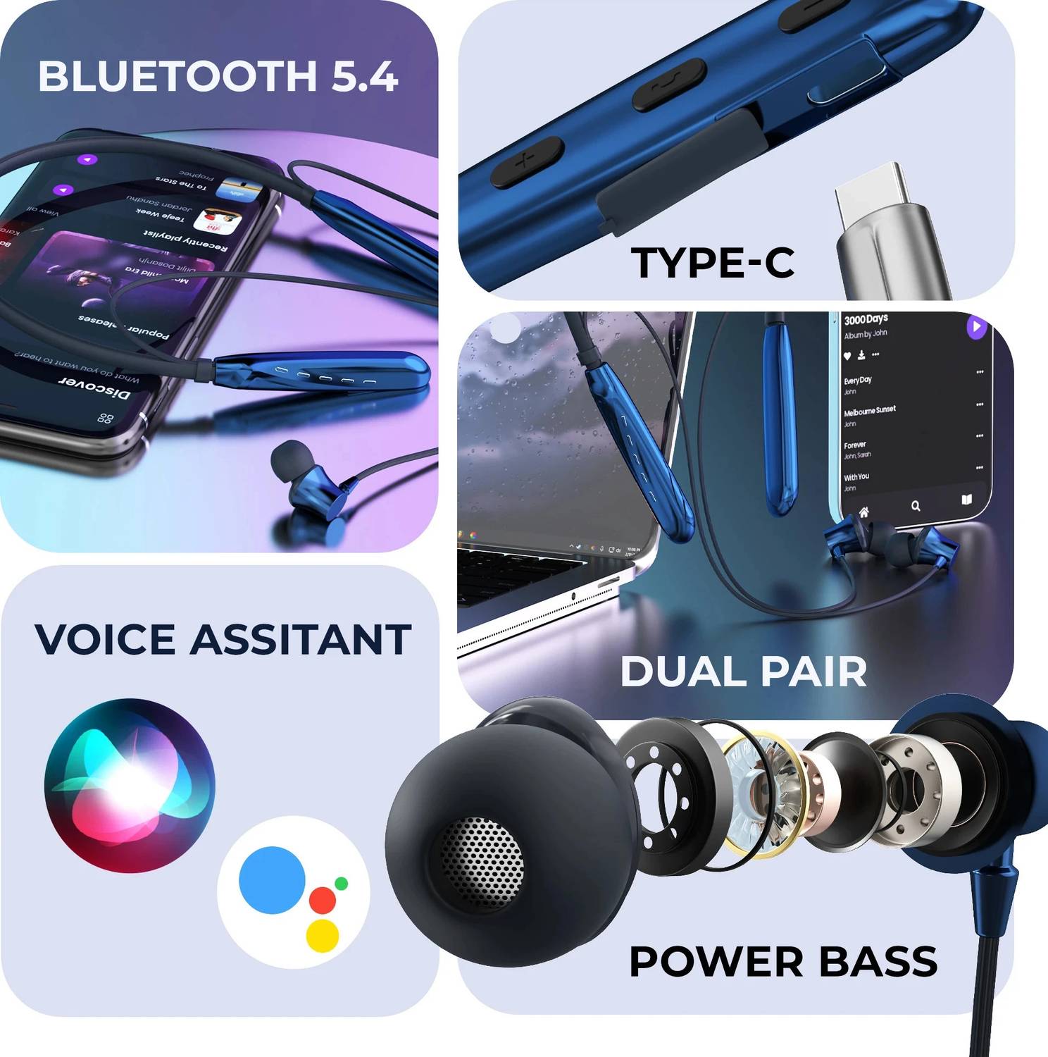 Aroma NB119 Titanium Pro Bluetooth Neckband - Image 3