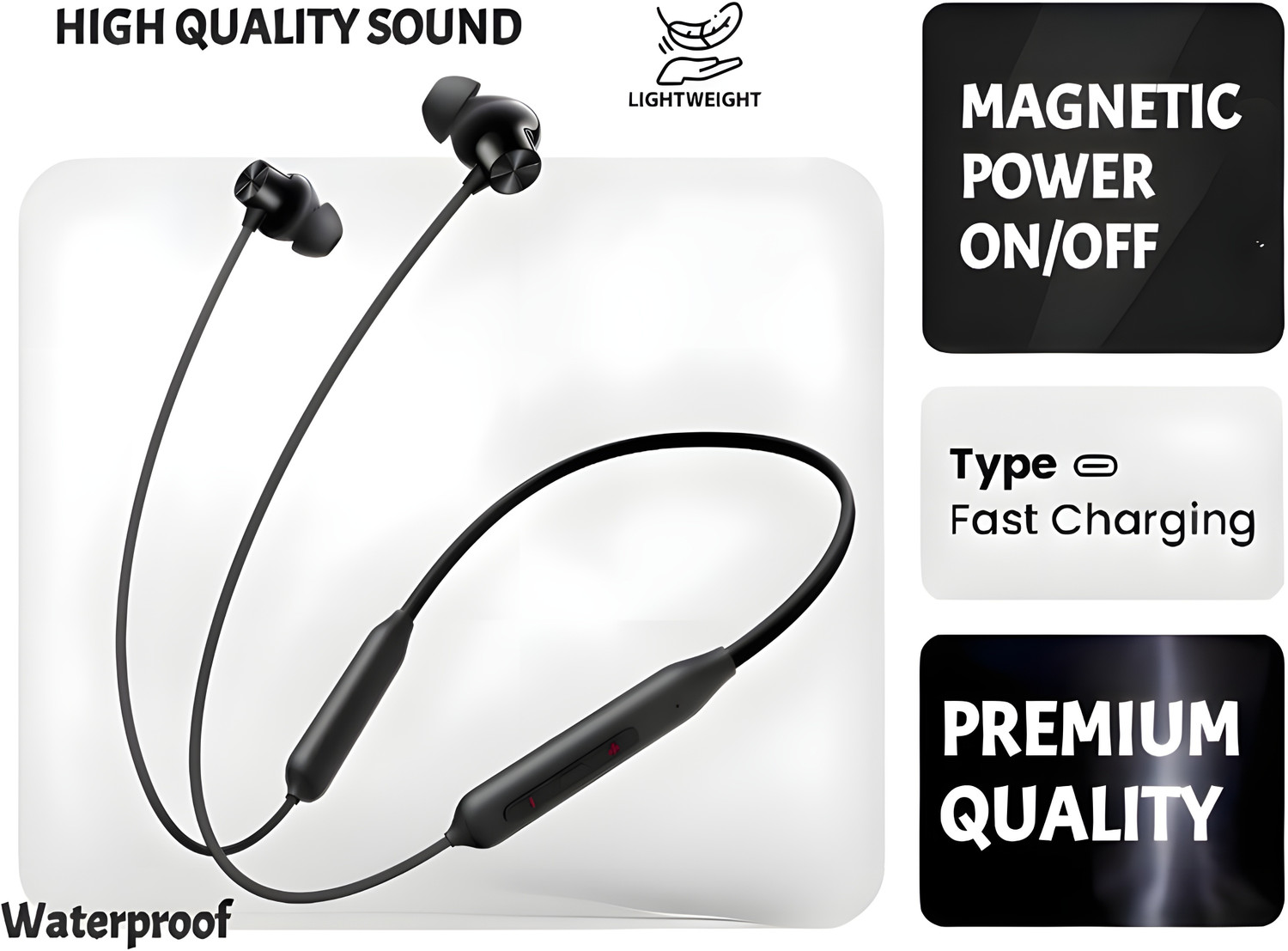 Image of GDS Bullets Upto 71 Hrs* Playtime, Dual Pairing, Fast Charing Gaming Neckband VH Bluetooth & Wired