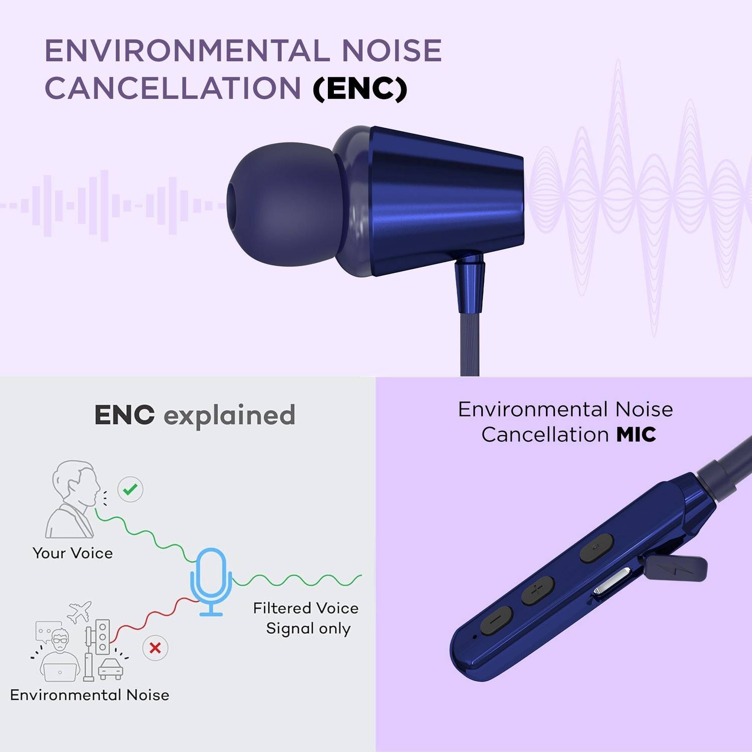Caidea CNB100 Dron Neckband Bluetooth - Image 4