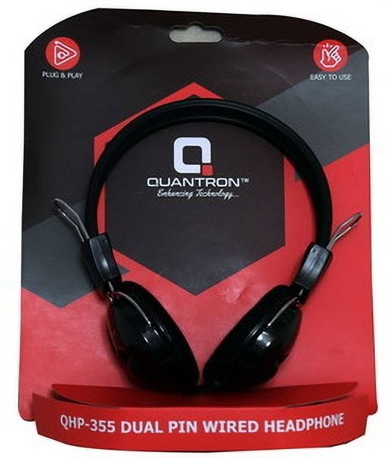 Quantron QHP -355 DUAL PIN WIRED HEADPHONE. Wired without Mic