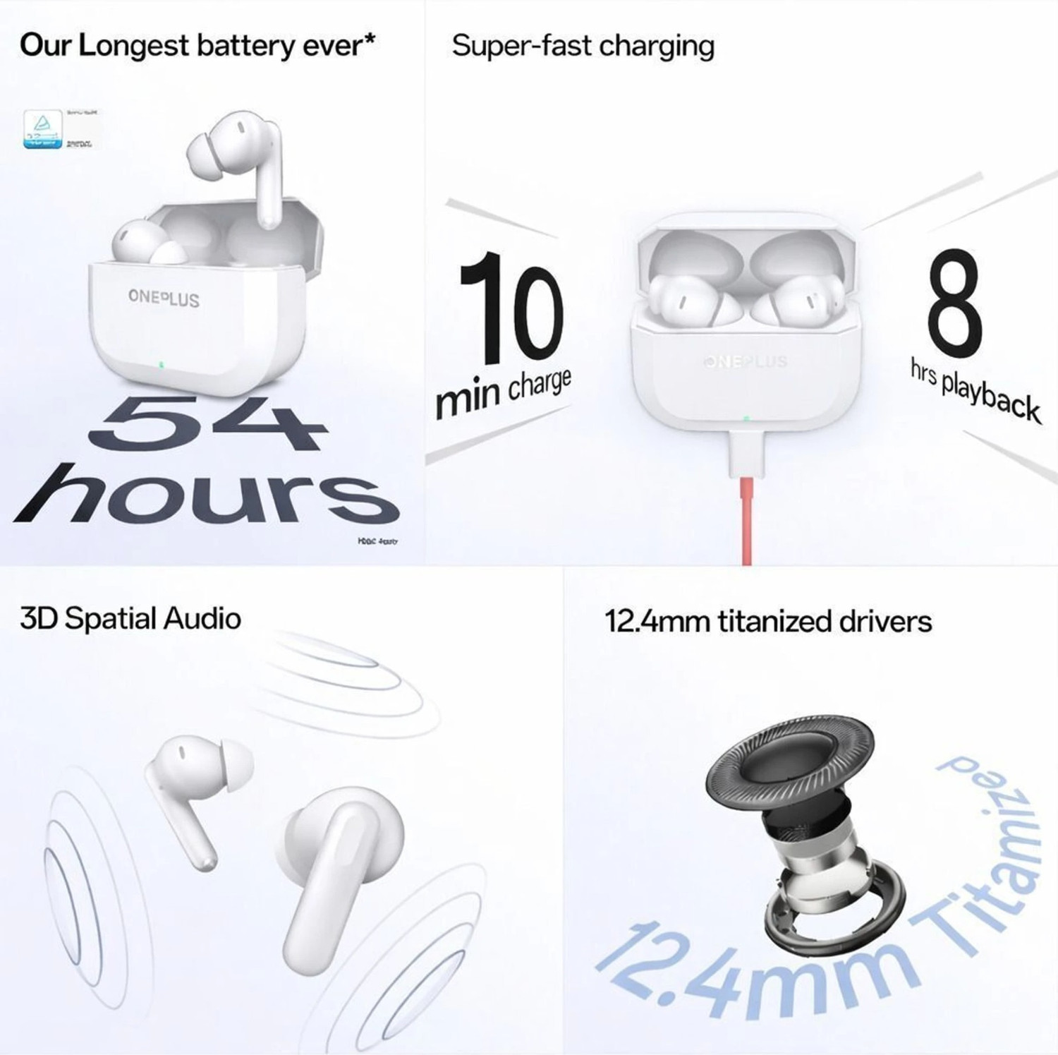 Image of merovia New Nord Buds 3r TWS Earbuds up to 54 hours PIayback fun unlimited Bluetooth