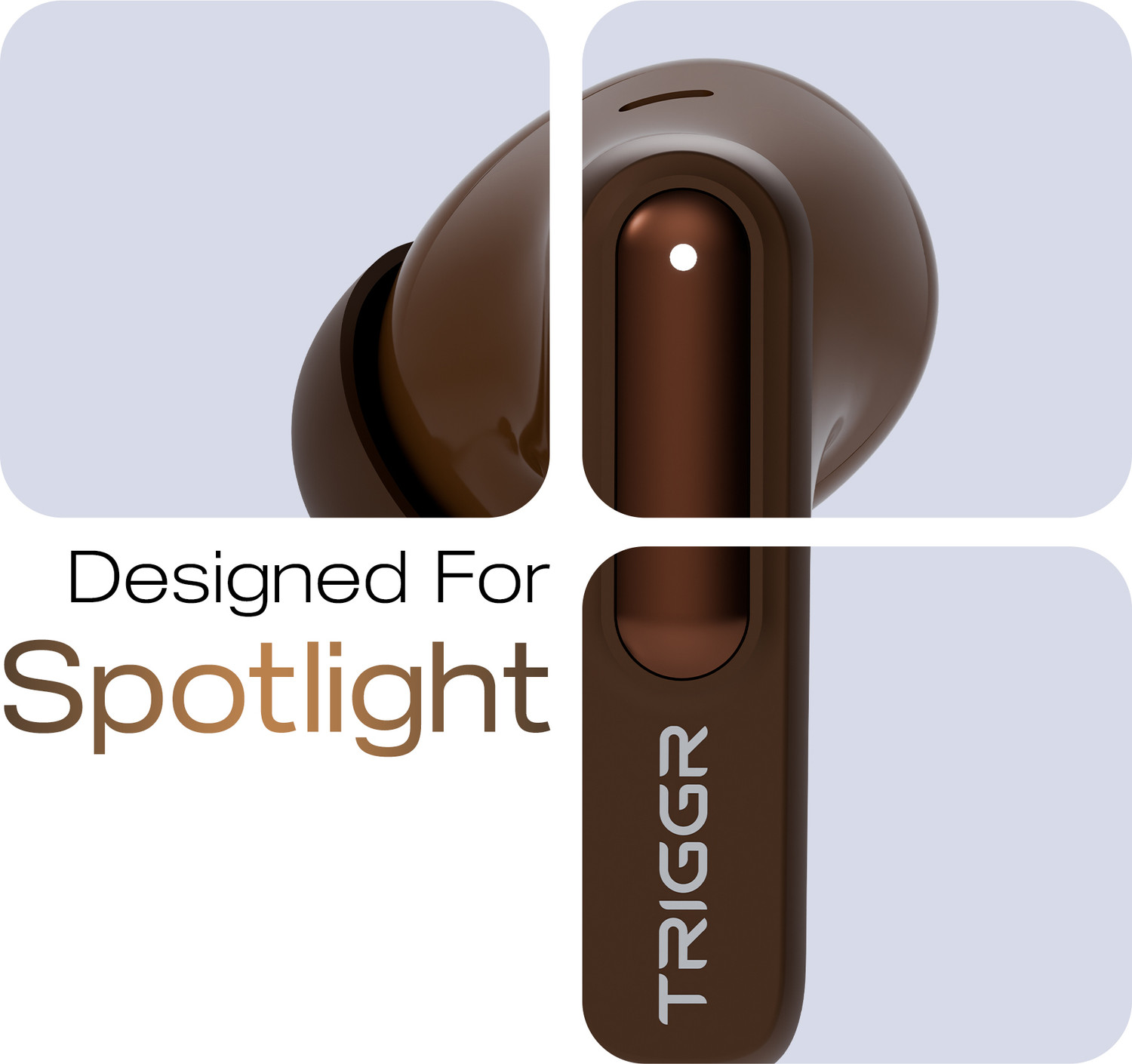 Image of TRIGGR Arcus One 60H Battery, 4 Mic ENC, Dual Pairing, Rubber Grip, 13mm Drivers, v6.0 Bluetooth