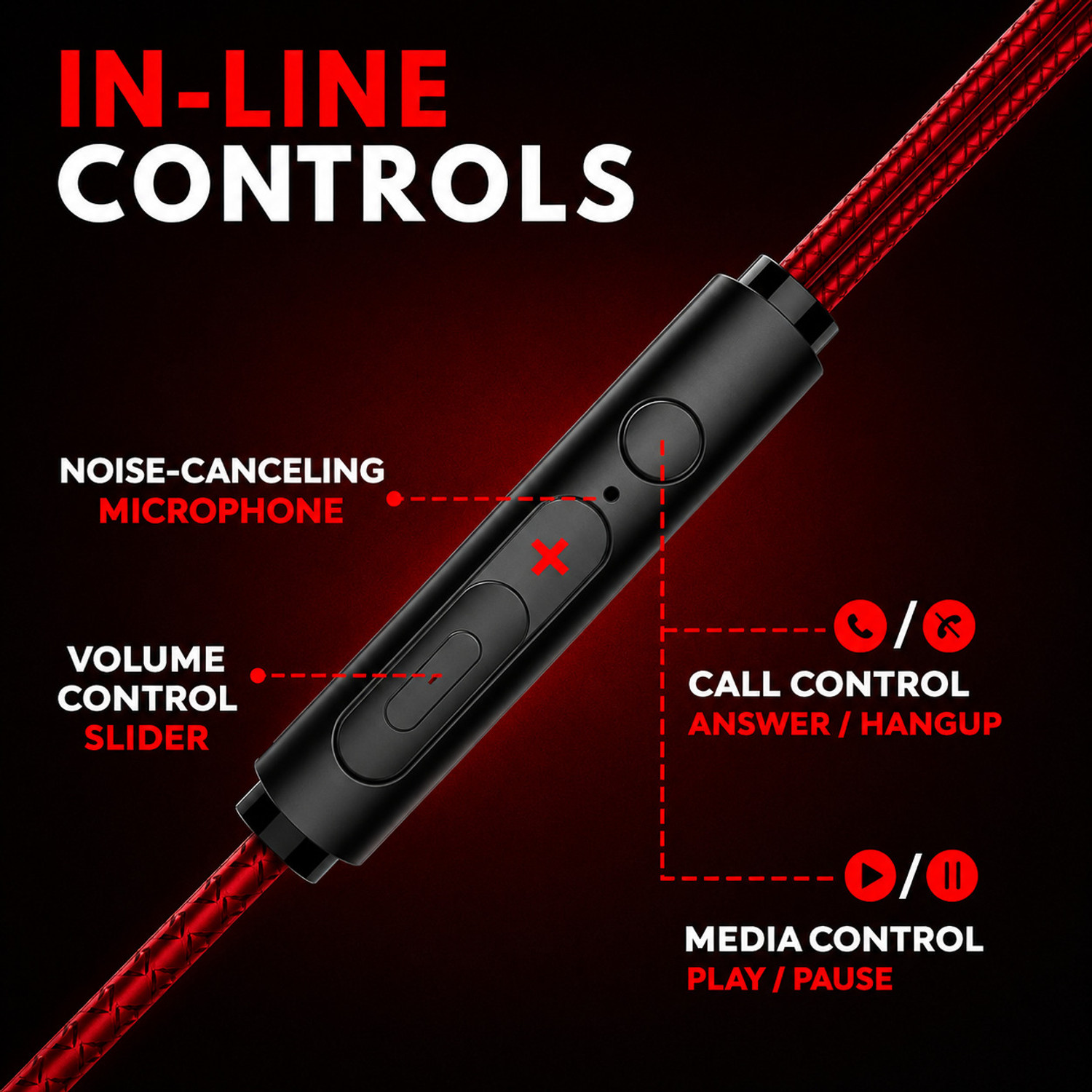 Image of mianix Gaming Earphone with Mic and Noise cancellation Wired Gaming