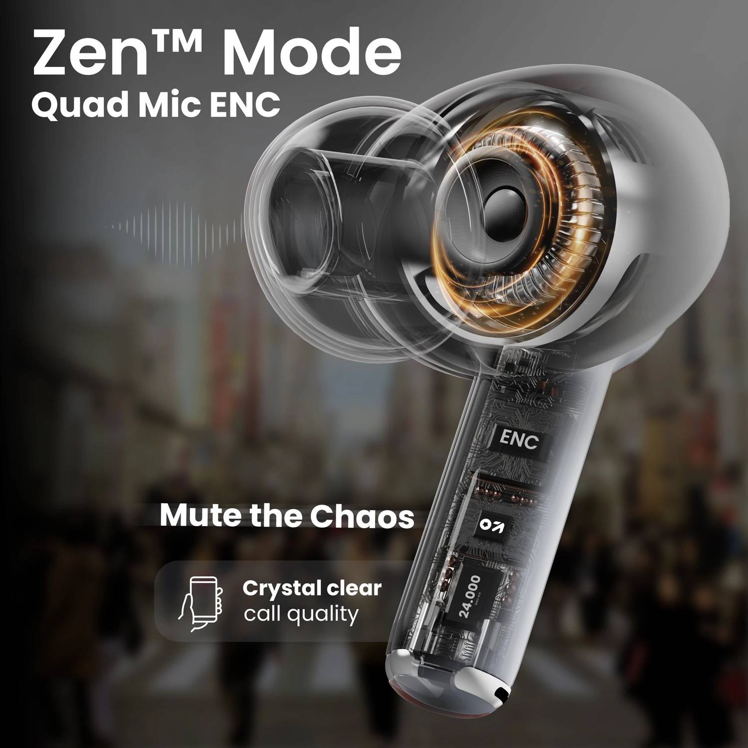 GOBOULT W40 4 Mic ENC Bluetooth Earbuds - Image 5
