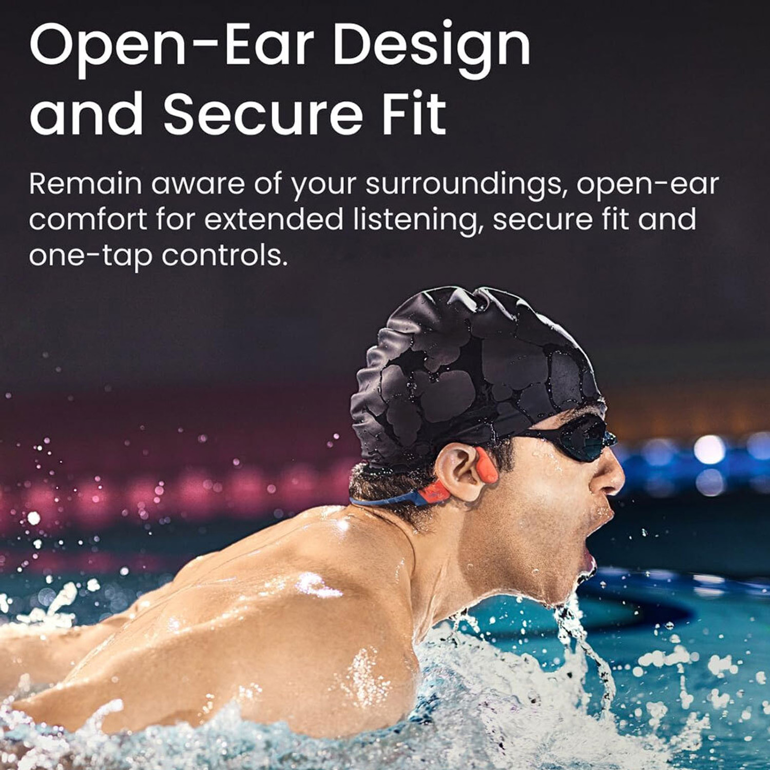 Image of Shokz OpenSwim Pro Bone Conduction Sports Waterproof 9hr Playtime Headphone Bluetooth