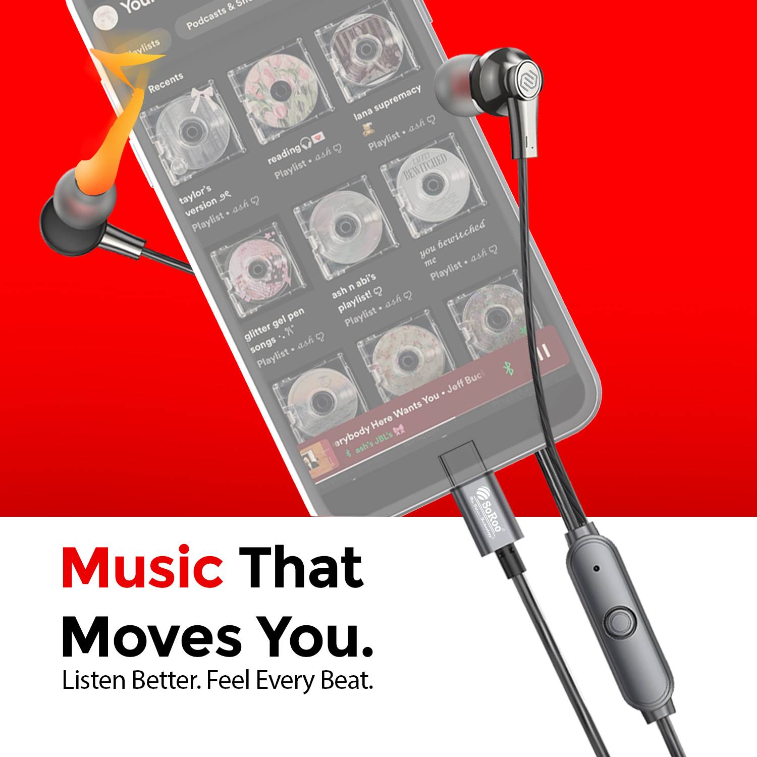 Soroo Future Type-C Wired Earphones - Image 3