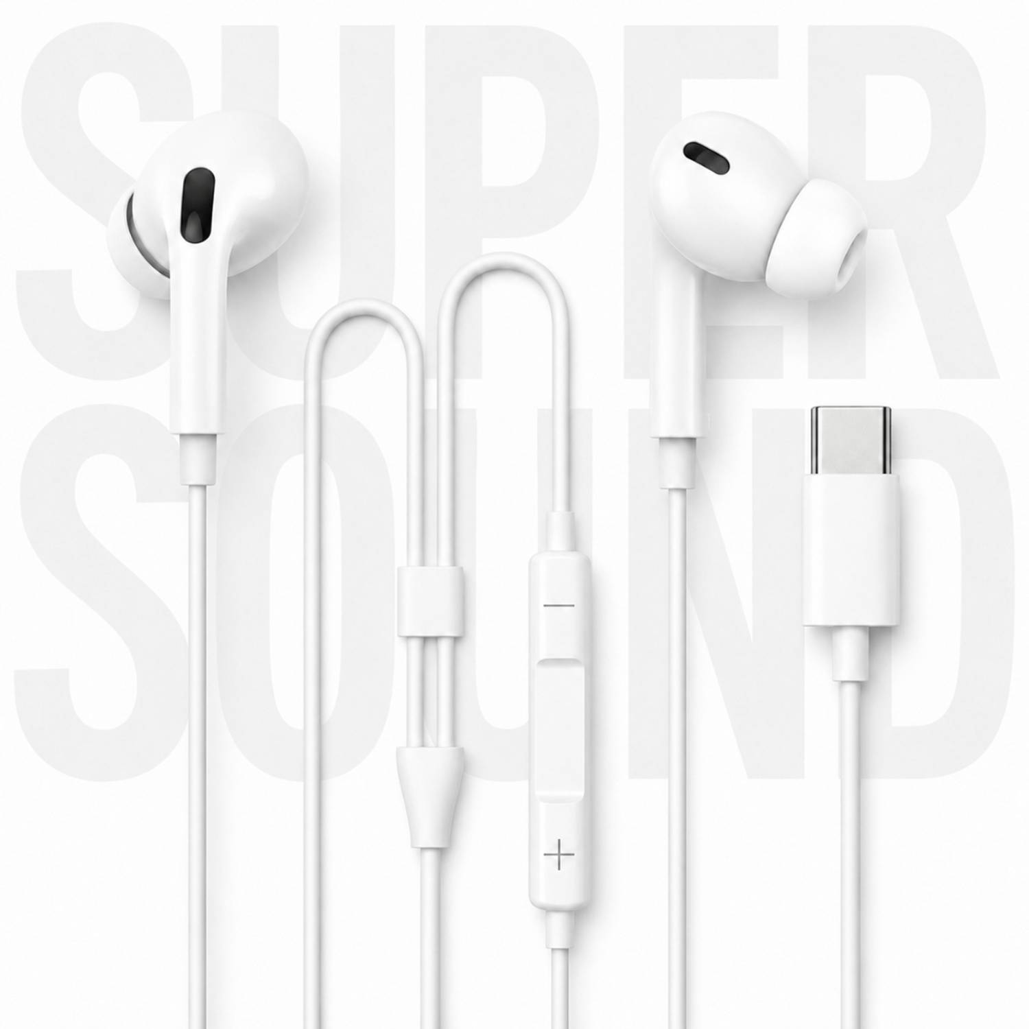 uddo Pro Type C Earphones - Image 1