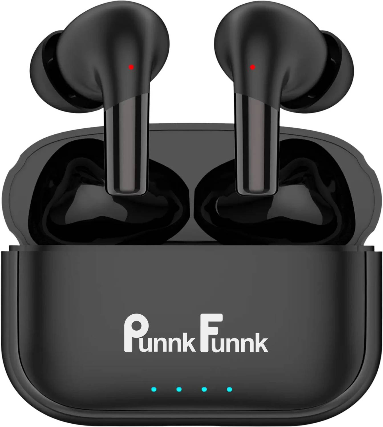 PunnkFunnk Fusion XII Black Wireless Earbuds with Deep Bass & Lon