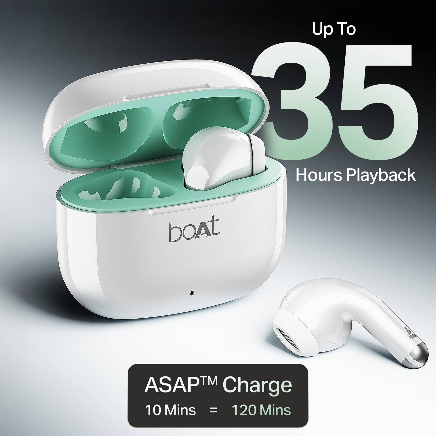 boAt Airdopes 101v2 Blue Wireless Earbuds - Image 4