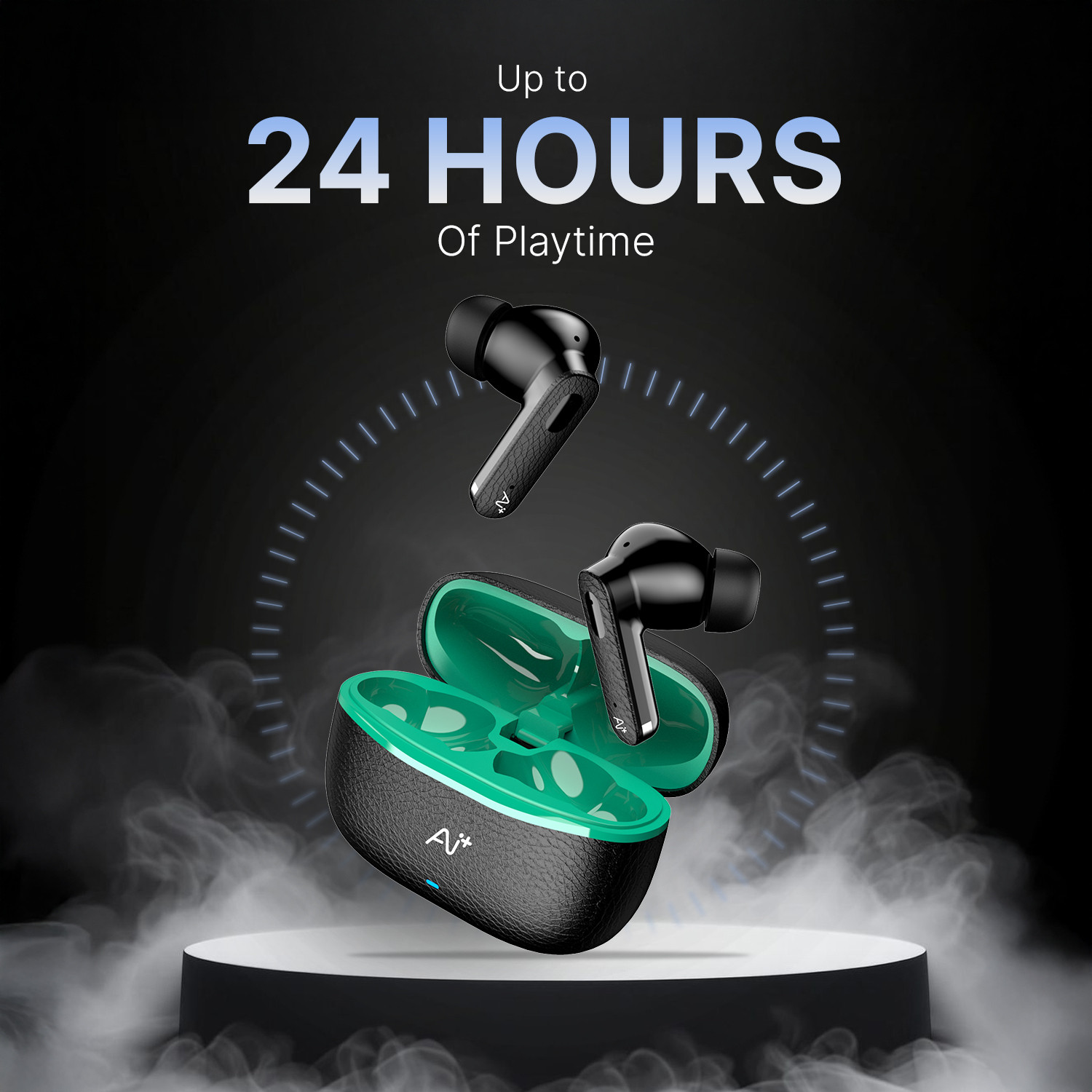 Image of Ai+ NovaPods Go with 24Hours Playtime, 60ms Low Latency, Precision tuned Drivers Bluetooth