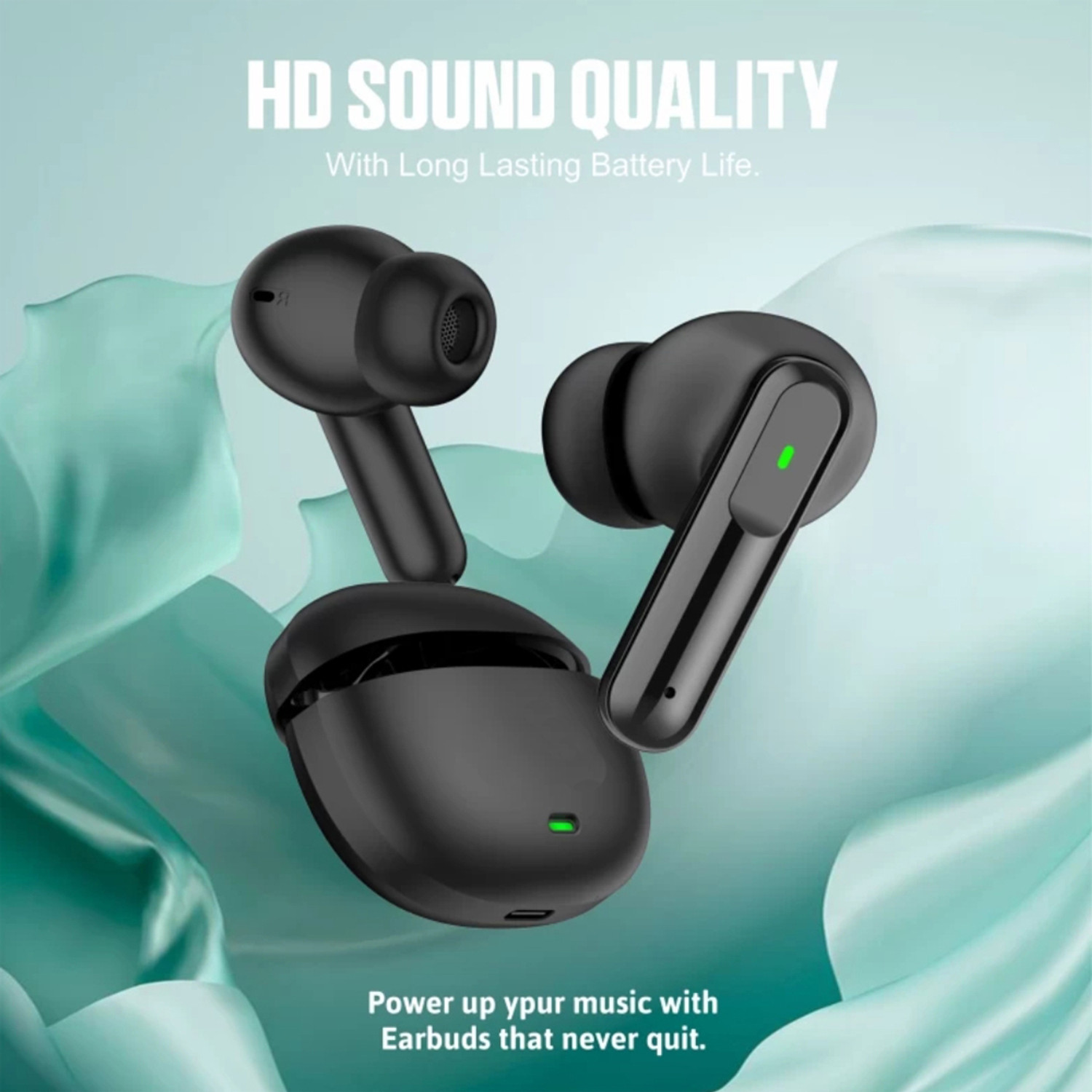 Image of Mewiq Nord Buds 3 with AI ENC, 12.4mm Driver, 52hr Playback, IP55 & 45ms Low Latency-2 Bluetooth