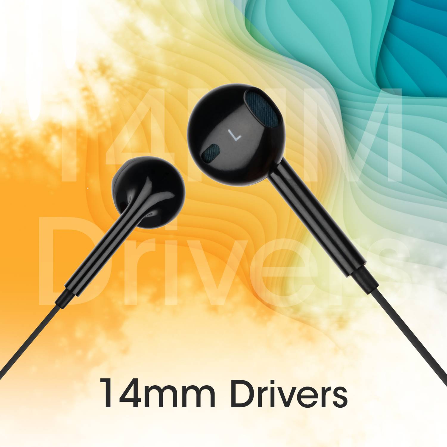 ばぶりん ZEBRONICS Zeb-Buds 30, with In-Line Mic, 3.5mm Jack, 14mm drivers