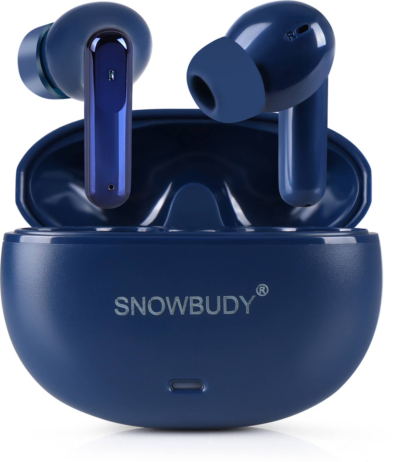 snowbudy E18 Fire Earbuds, Gaming Pods, 200H Playtime, AI Mic ENC, 13mm driver, Type C-3 Bluetooth Gaming