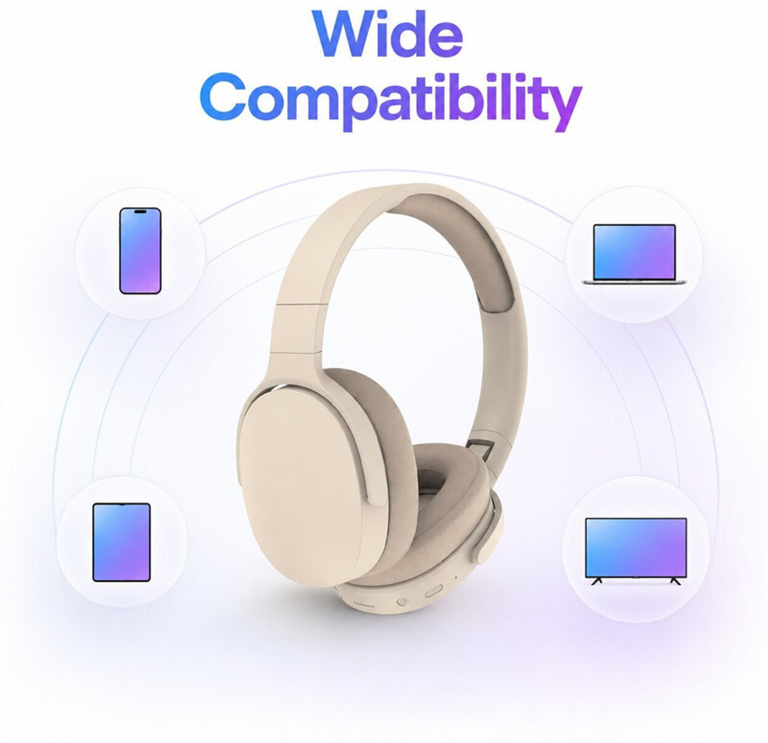 Image of YAROH Wireless Bluetooth Over-Ear Headphones With Deep Bass & Comfortable EarRX419 Bluetooth Headset (Multicolor, True Wireless)