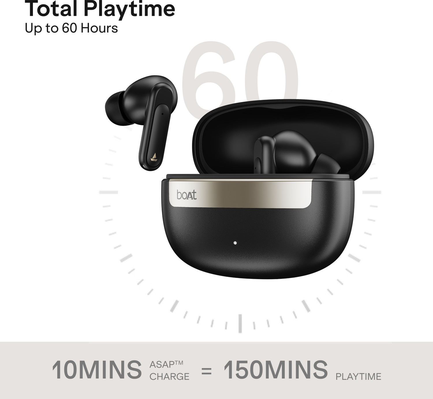 Image of boAt Airdopes Plus 223,Spatial Audio,60H Battery,Quad Mic,AI-ENx,Multi-Connect,BTv6.0 Bluetooth