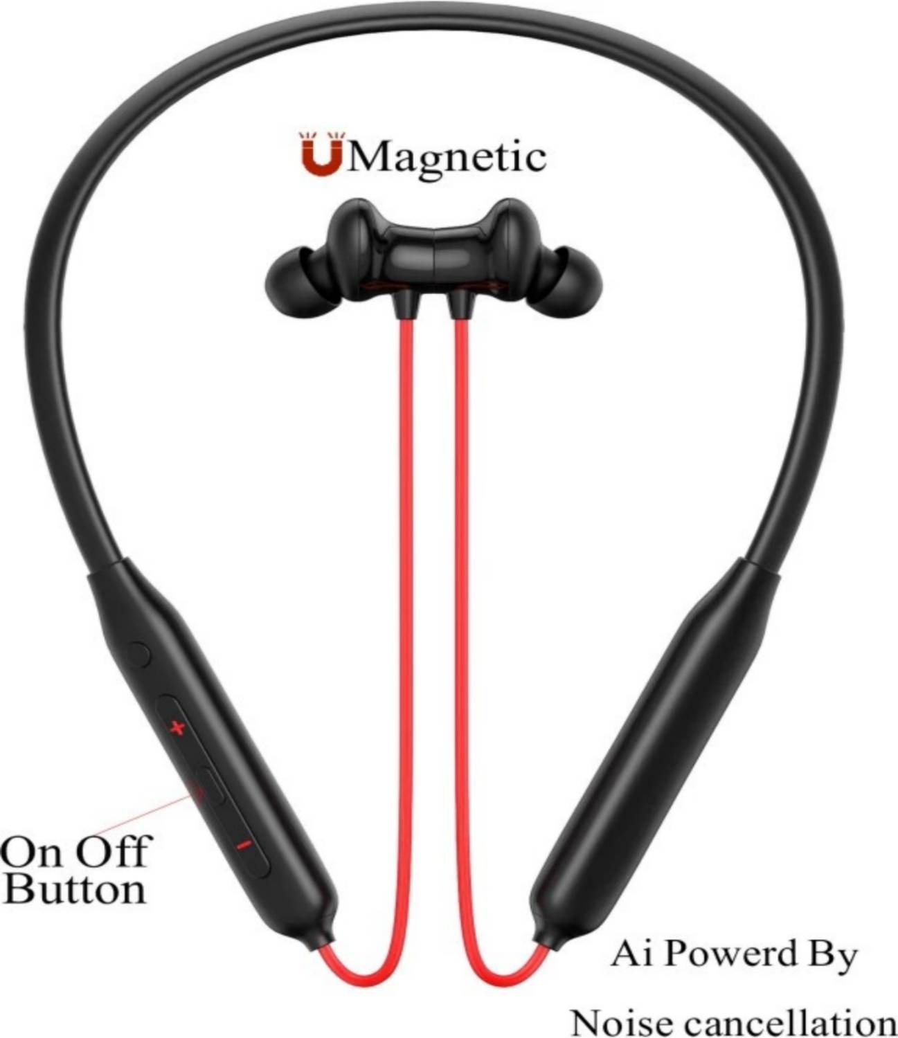 ROKAVO 48Hr Long Life Battery Bluetooth Headphone Neckband Earpho