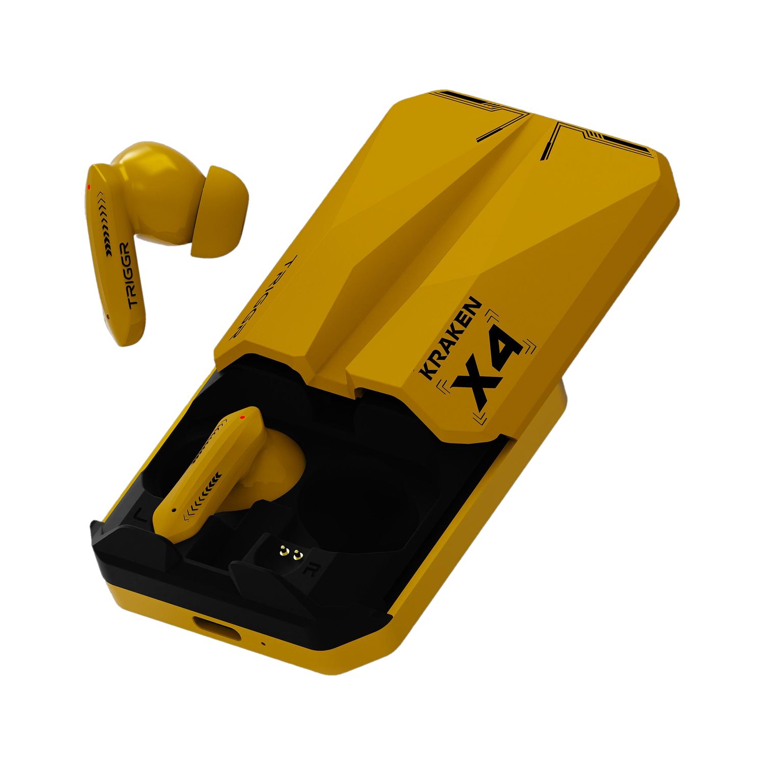 TRIGGR Kraken X4 Gaming Earbuds, 13mm Drivers, 40ms Latency