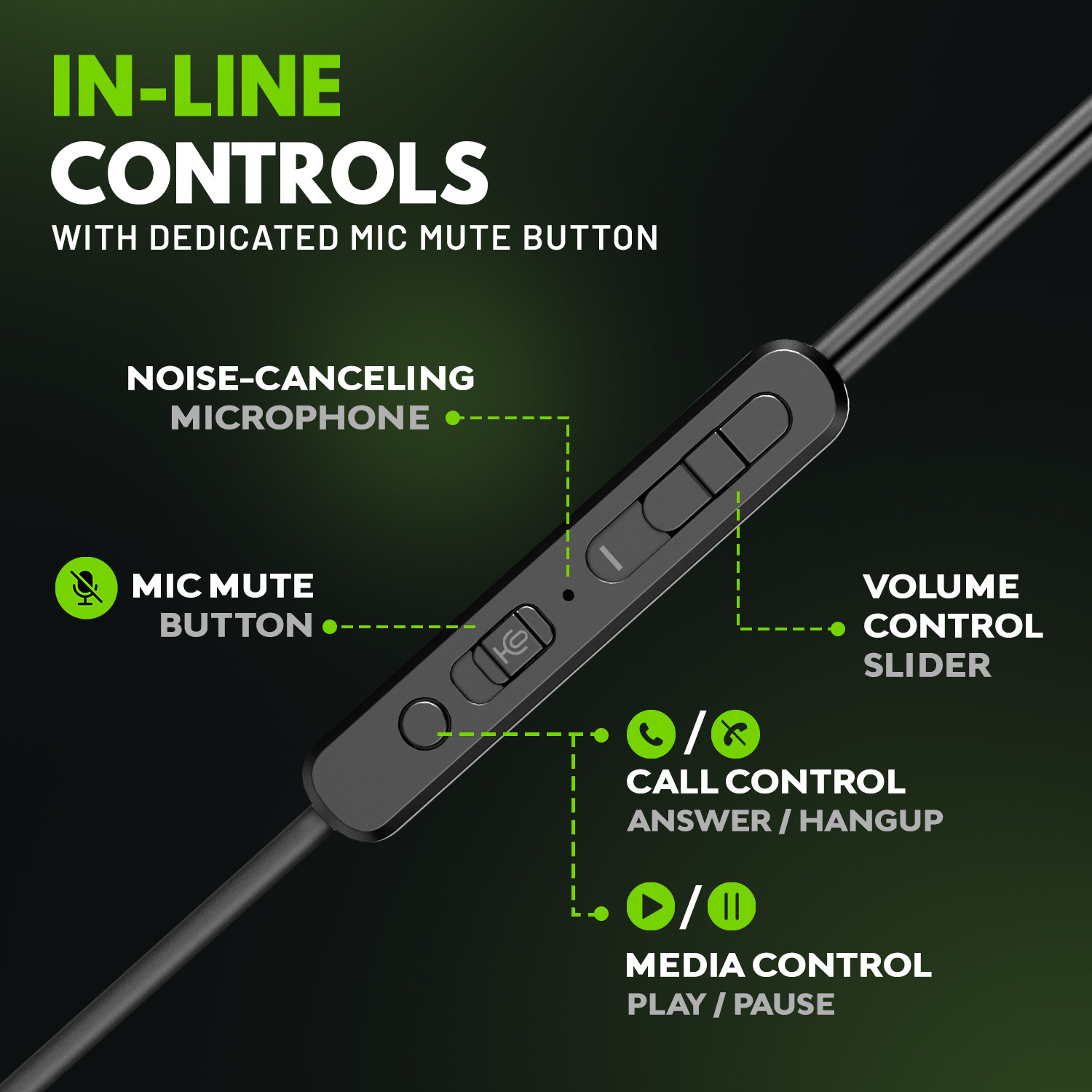 Image of SpinBot BattleBudz C10 Type-C Gaming Earphones with Boom Mic Wired Gaming