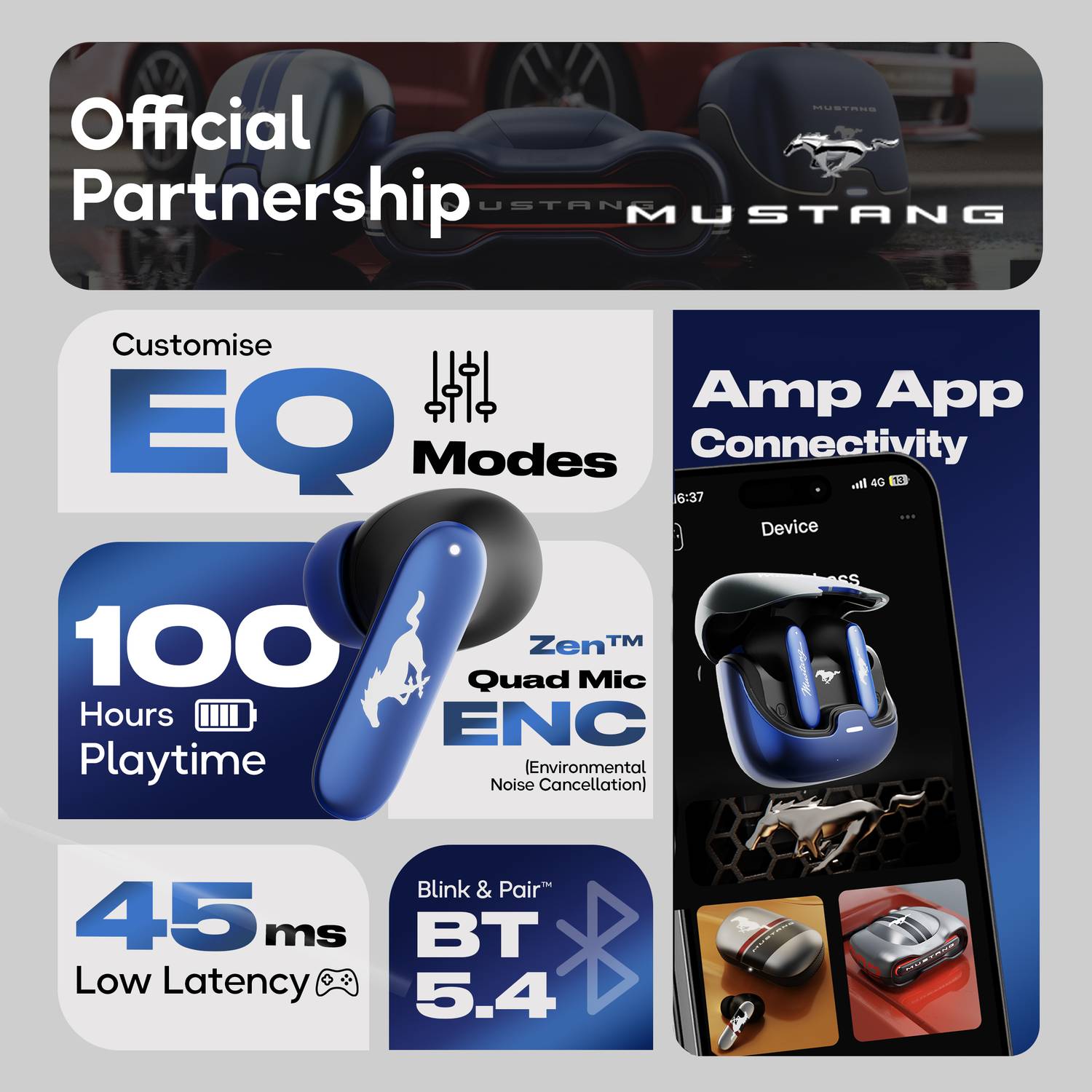 GOBOULT Mustang Dash 100Hrs Bluetooth - Image 4