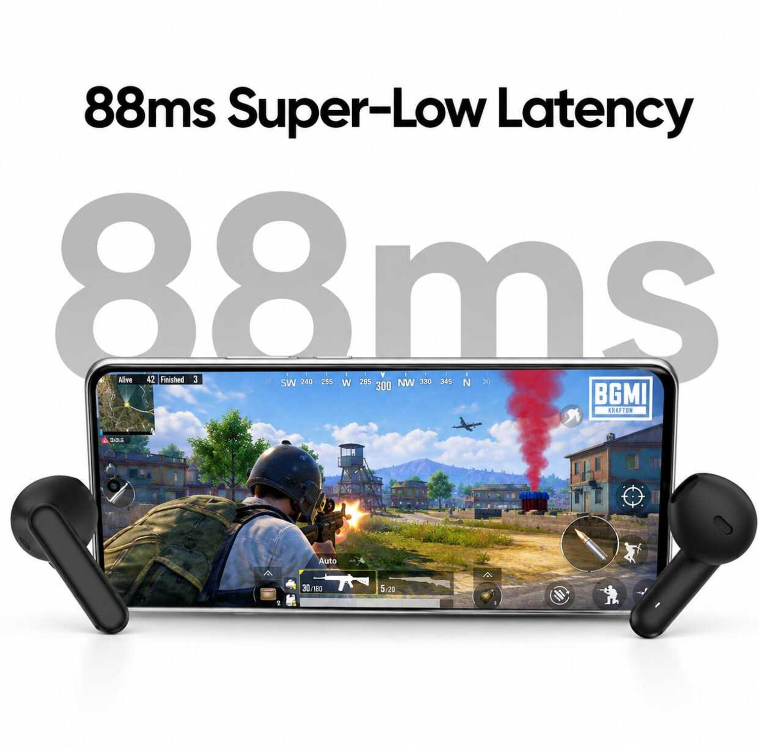 Image of Realme Brand Realme Buds T110 Bluetooth Headset (Black, Yellow, In the Ear)