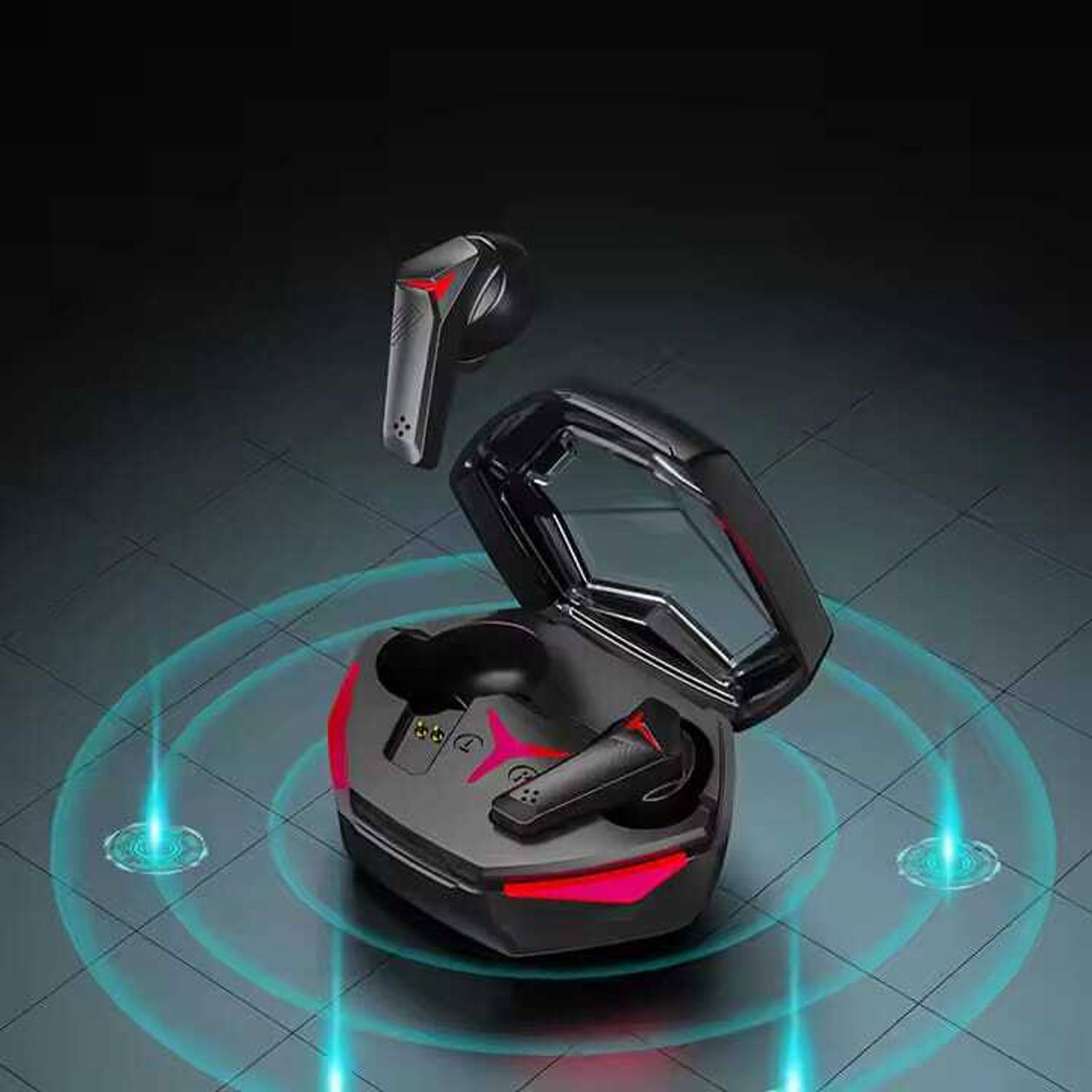 Clubics DX21 Earbuds LED Case & Ultra-Low Latency Sound Bluetoo