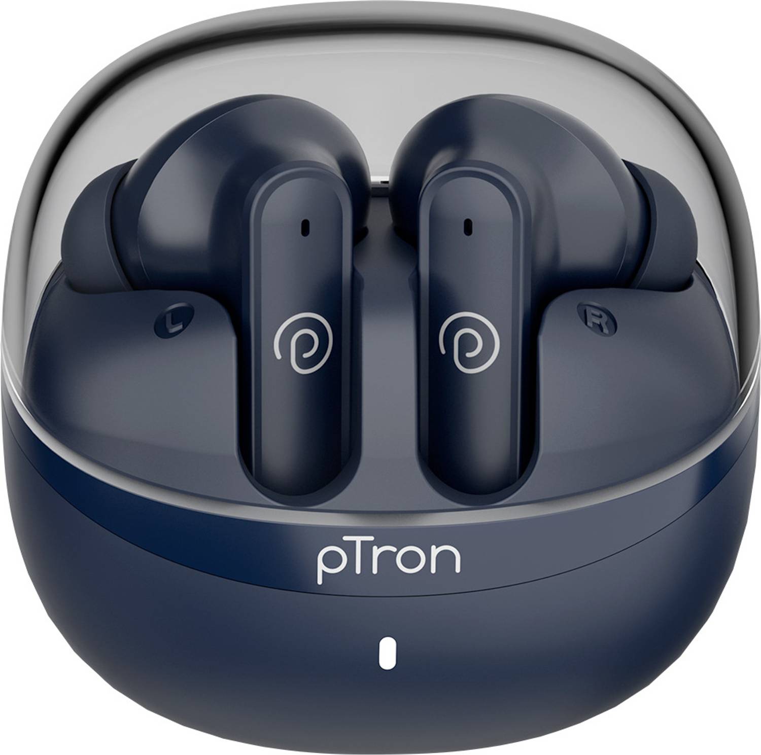 PTron Bassbuds Indie w/ AI-ENC Clear Calls, 45hrs Playtime, Custo