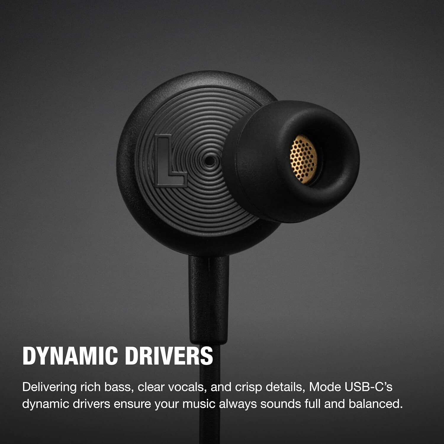 Image of Marshall Mode USB-C wired earphones with built-in mic Wired