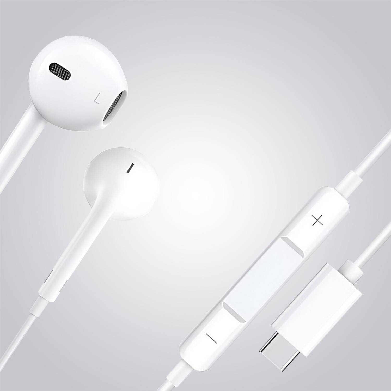 MARS Wired Headphone In-ear Earphone for iPhone 15 Pro Wired Head