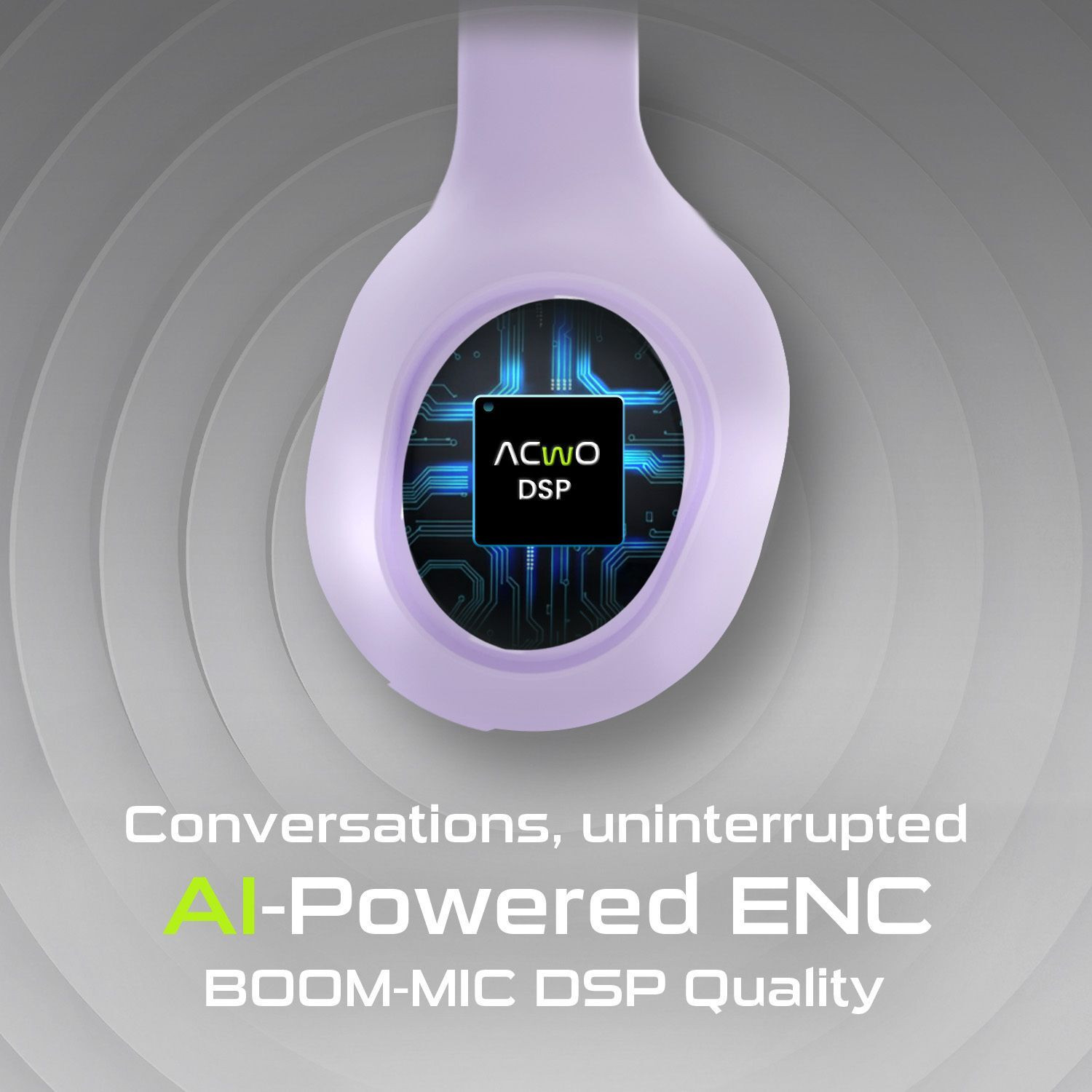 Image of ACwO TwISTER 313 with 40mm Drivers, AI-ENC, Dual Device Connectivity Bluetooth & Wired