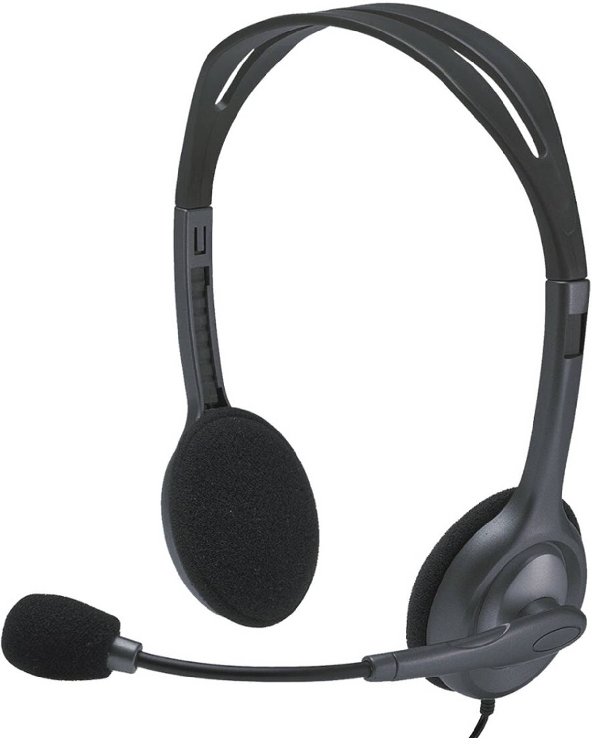 Logitech H-111 Wired Headset (Black, On the Ear)