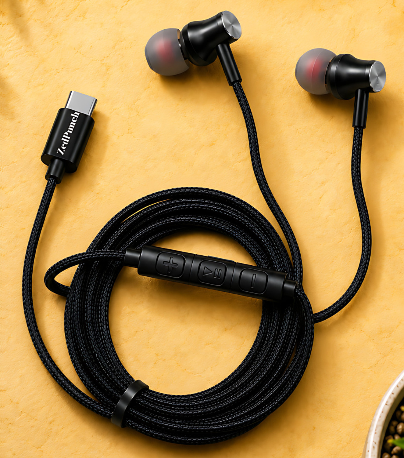 Image of ZedPunch Gaming Type C Wired Magnetic Earphones With Mic & 3 Button Control USB-C Device Wired Gaming
