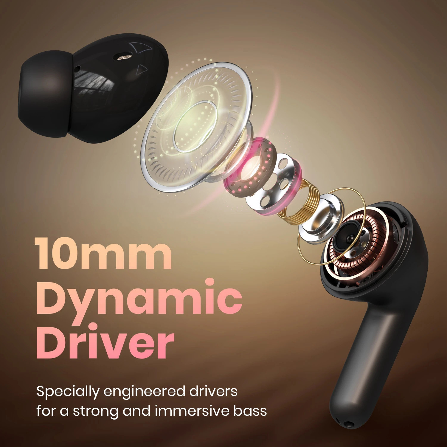 Image of Portronics Twins 29 ANC in-ear TWS Wireless Earbuds,30 Hrs Playtime, Auto ENC, Low Latency Bluetooth