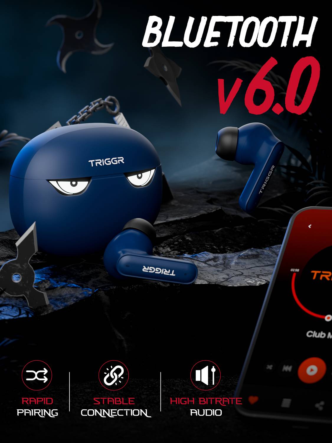 TRIGGR Kraken X5 50H Battery Bluetooth Headset - Image 4