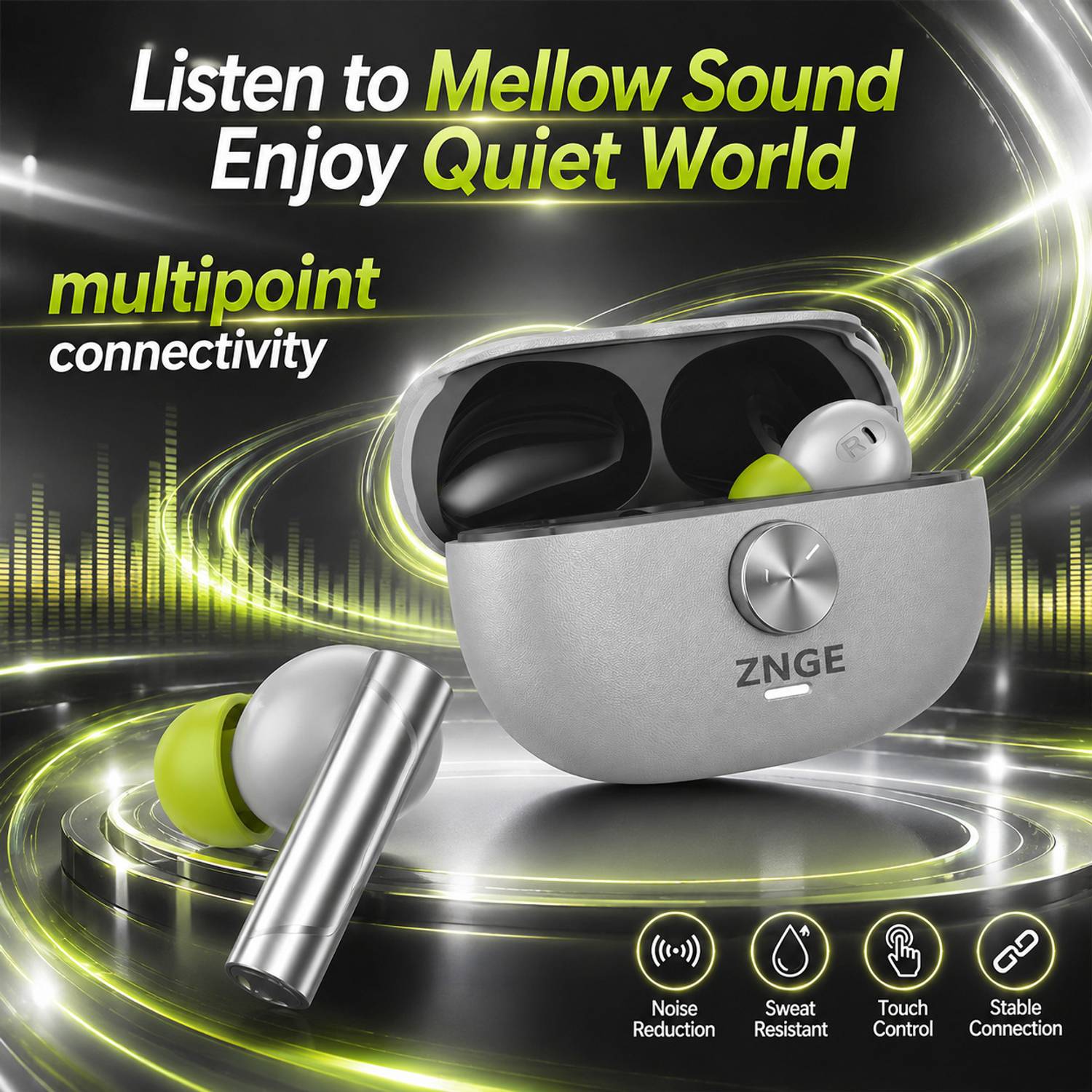 ZNGE Koch Wireless Earbuds 48hr Playtime - Image 4