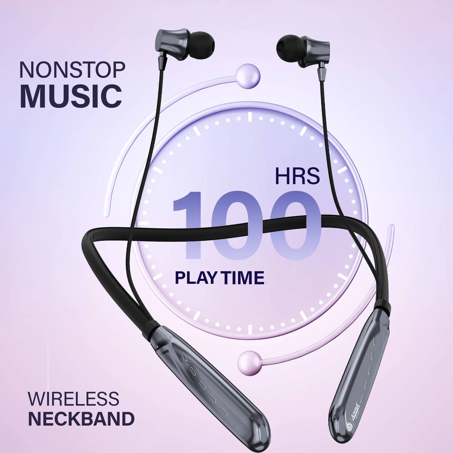 Aroma NB119 Titanium Pro Neckband Bluetooth - Image 2
