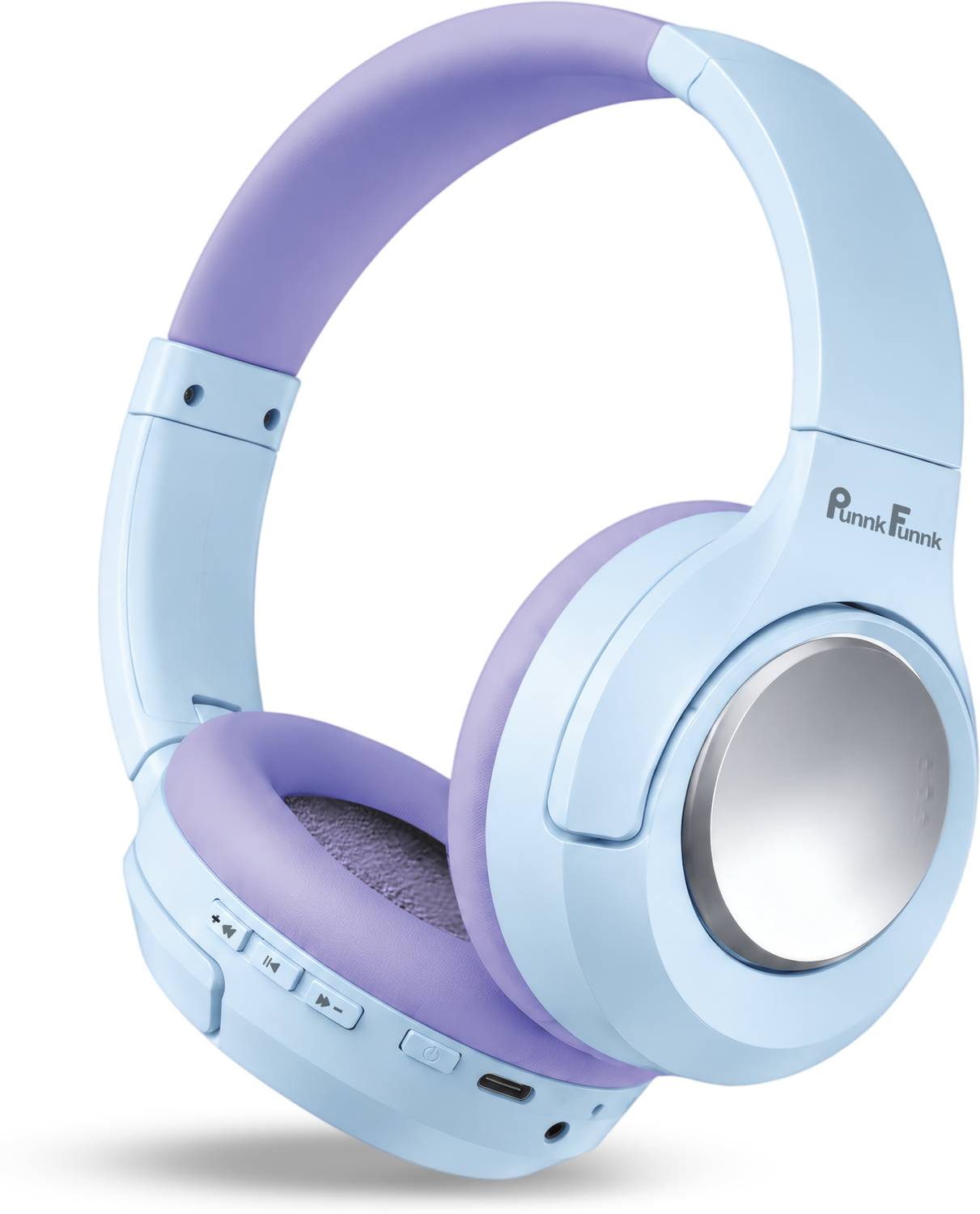 PunnkFunnk BeatXtra Pro with 70H Battery, Dual Pairing, 40mm Drivers, ENC, Aux Port, v5.3 Bluetooth