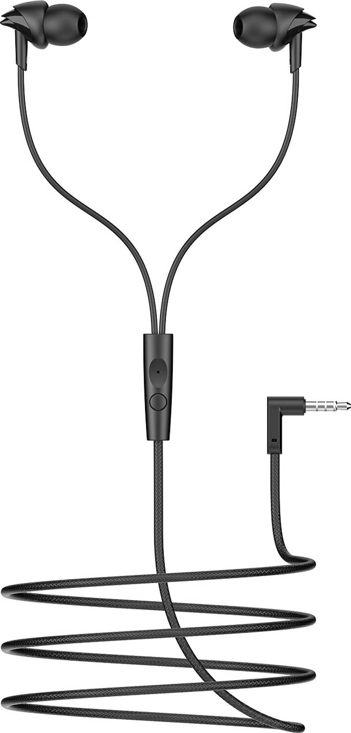 boAt Bassheads 213L, 3.5mm L-Shaped Connector, Inline Mic Wired E