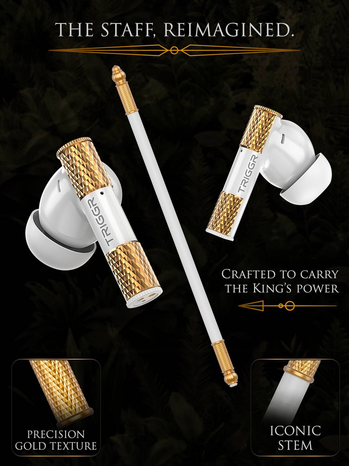 TRIGGR Wukong 35dB ANC, 4-mic ENC, Dual Pairing, 60H Battery, - Image 5