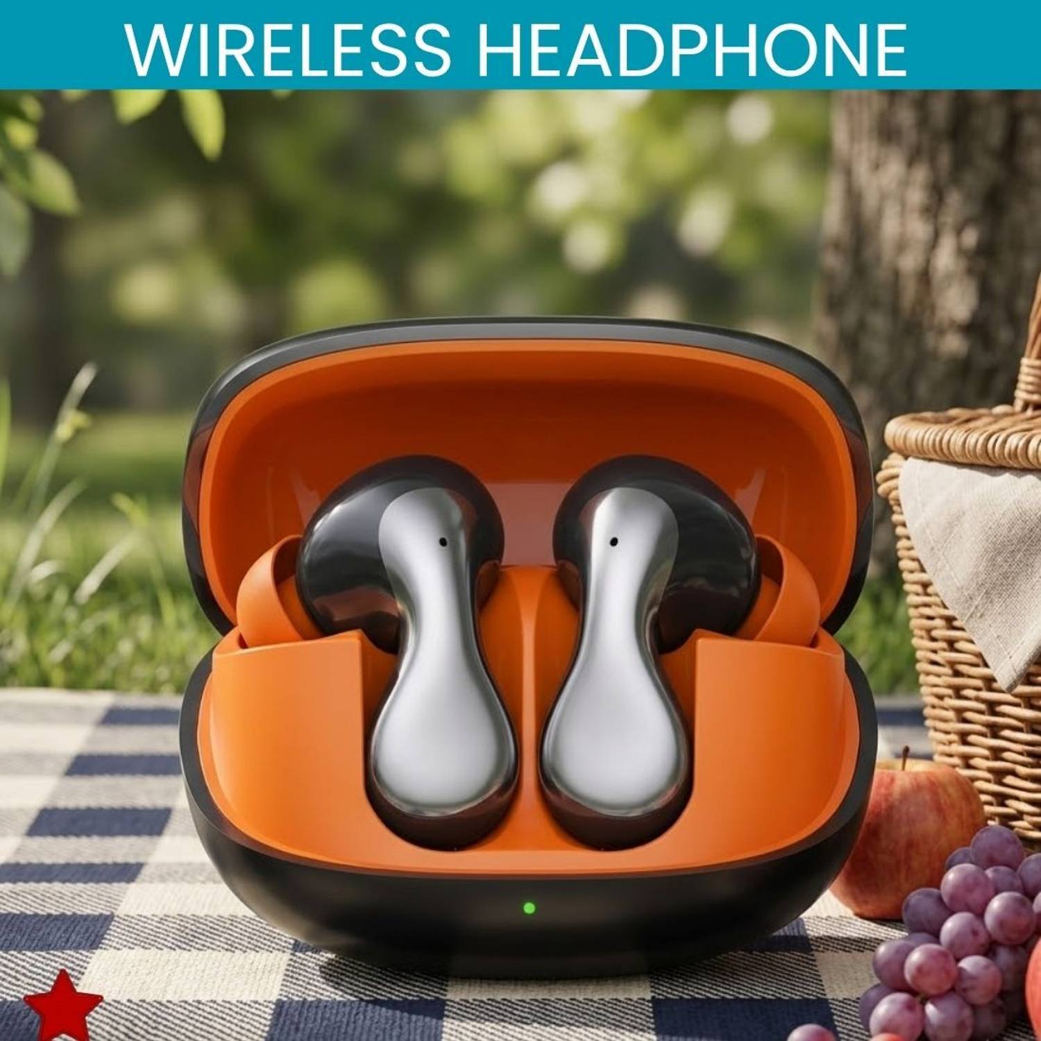 YAROH Wireless Bluetooth Earbuds, Bluetooth 5.3 - Image 1