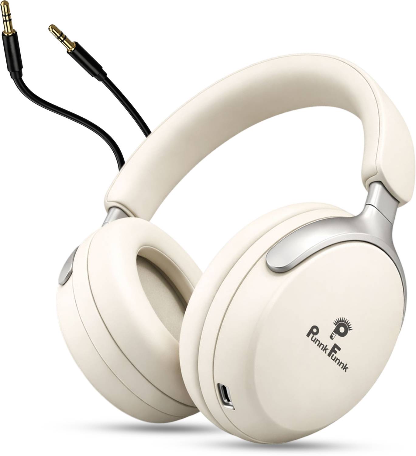 PunnkFunnk Bass Headphone with 48H Playtime, Low Latency up to 40
