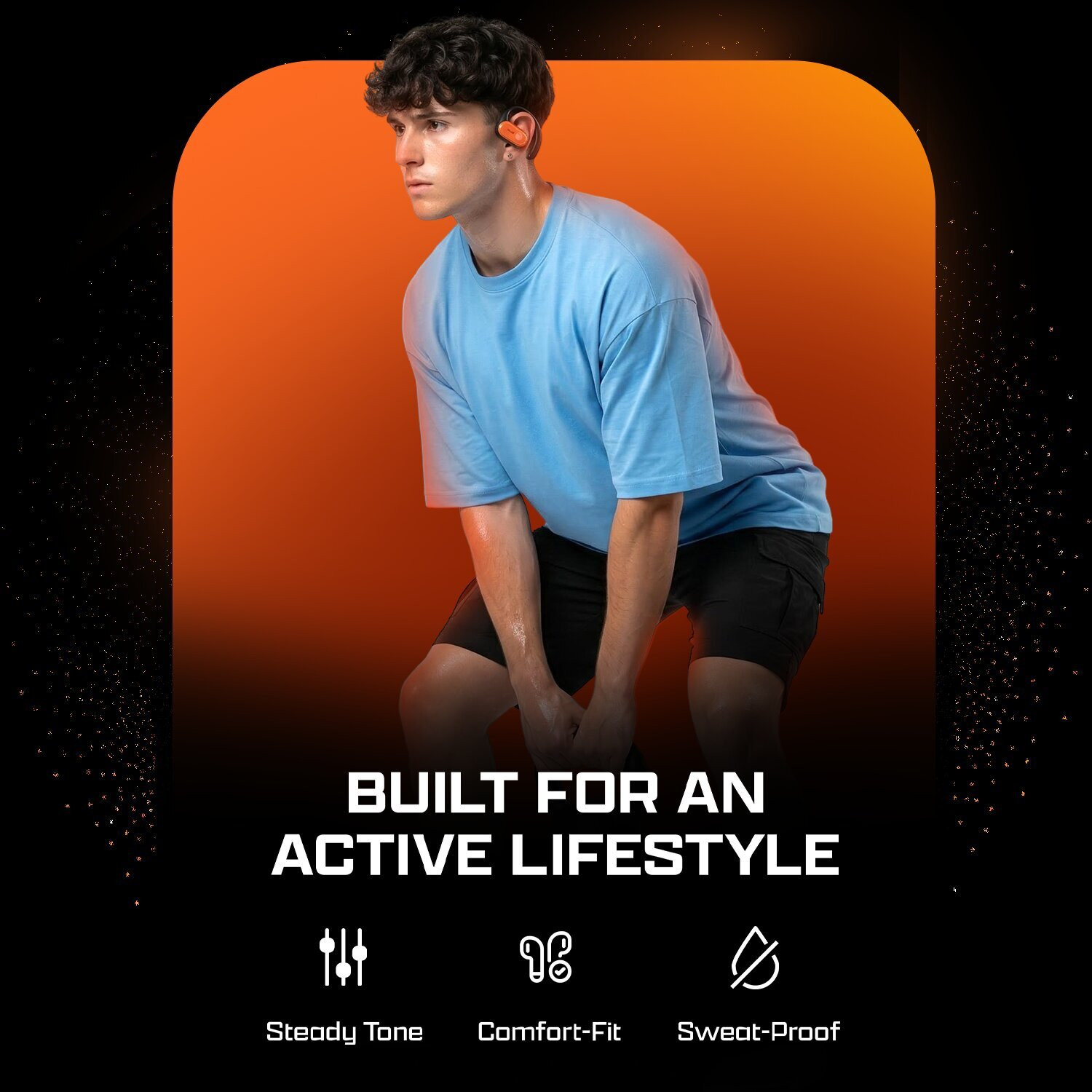Image of ACwO DwOTS Fire Max Open Ear Wireless Earbuds, 65h Playtime, AI-ENC, 15mm Drivers Bluetooth