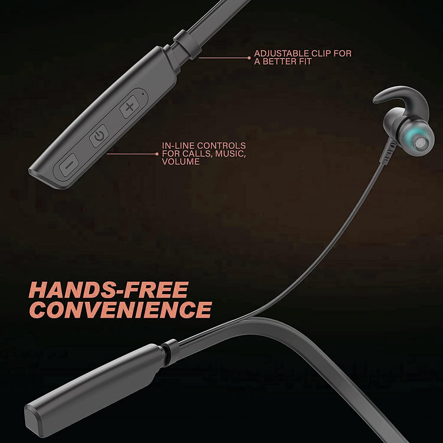 Image of FITRIC Upgraded Wireless Stylish Neckband With Deep Bass Bluetooth