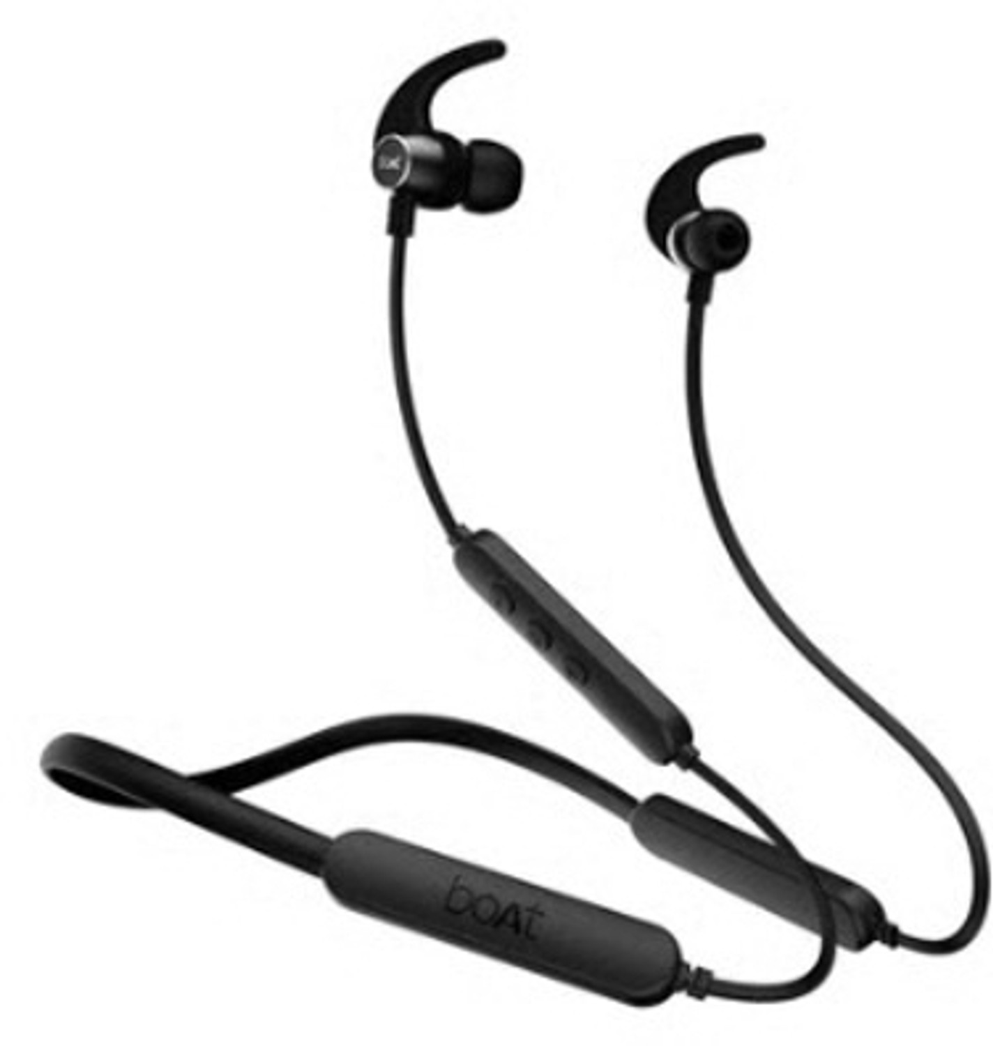 Image of Fyndra Neckband Earphones (Black) Bluetooth