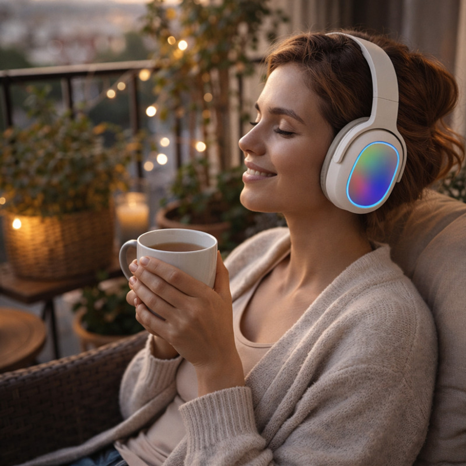 Image of Elevea Premium RGB LED Light Wireless Bluetooth Gaming Headphone - 15 Years Warranty Bluetooth