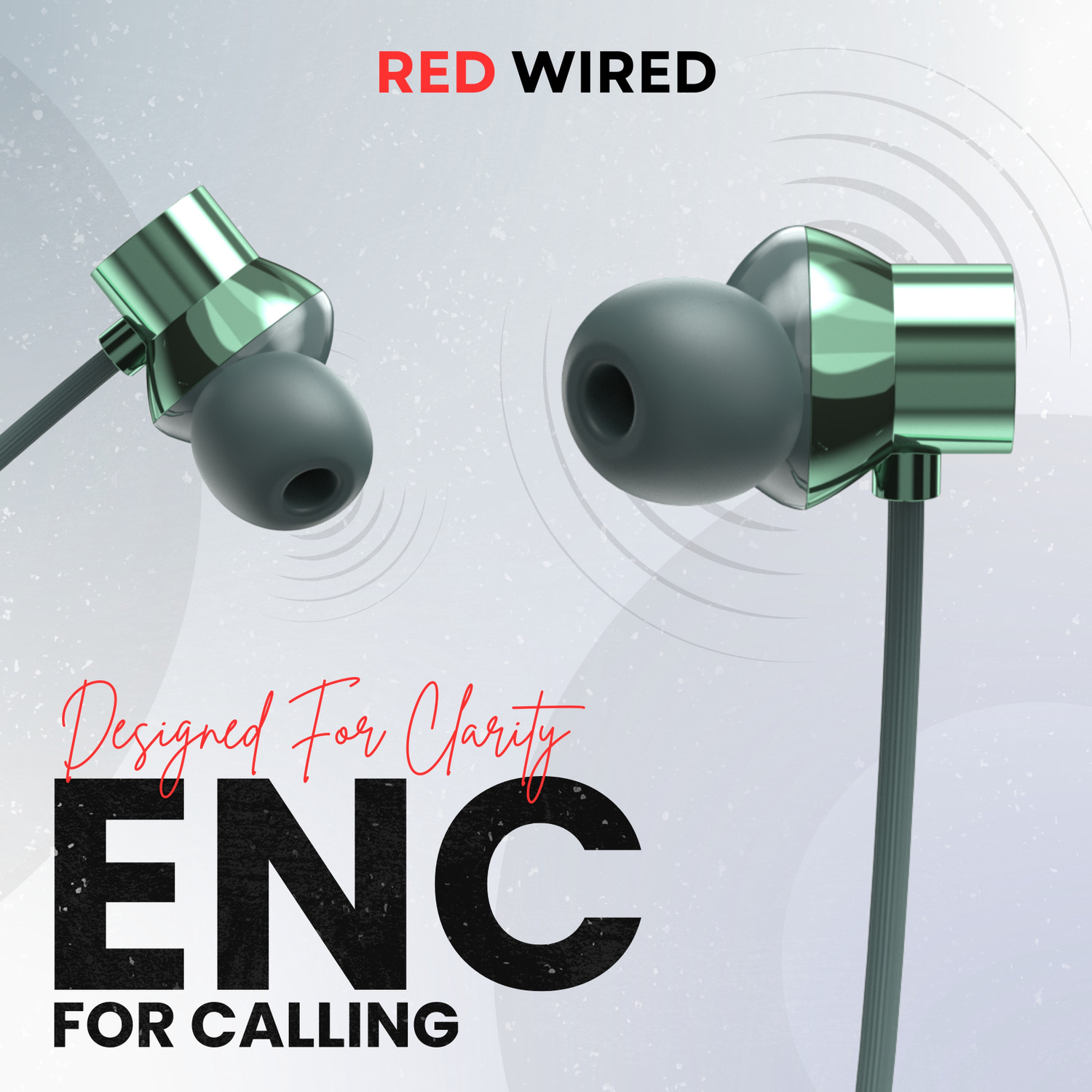 Image of RED WIRED Bluetooth Headphone - 100Hours Playtime Wireless Neckband headphones Earphone-4 Bluetooth Gaming