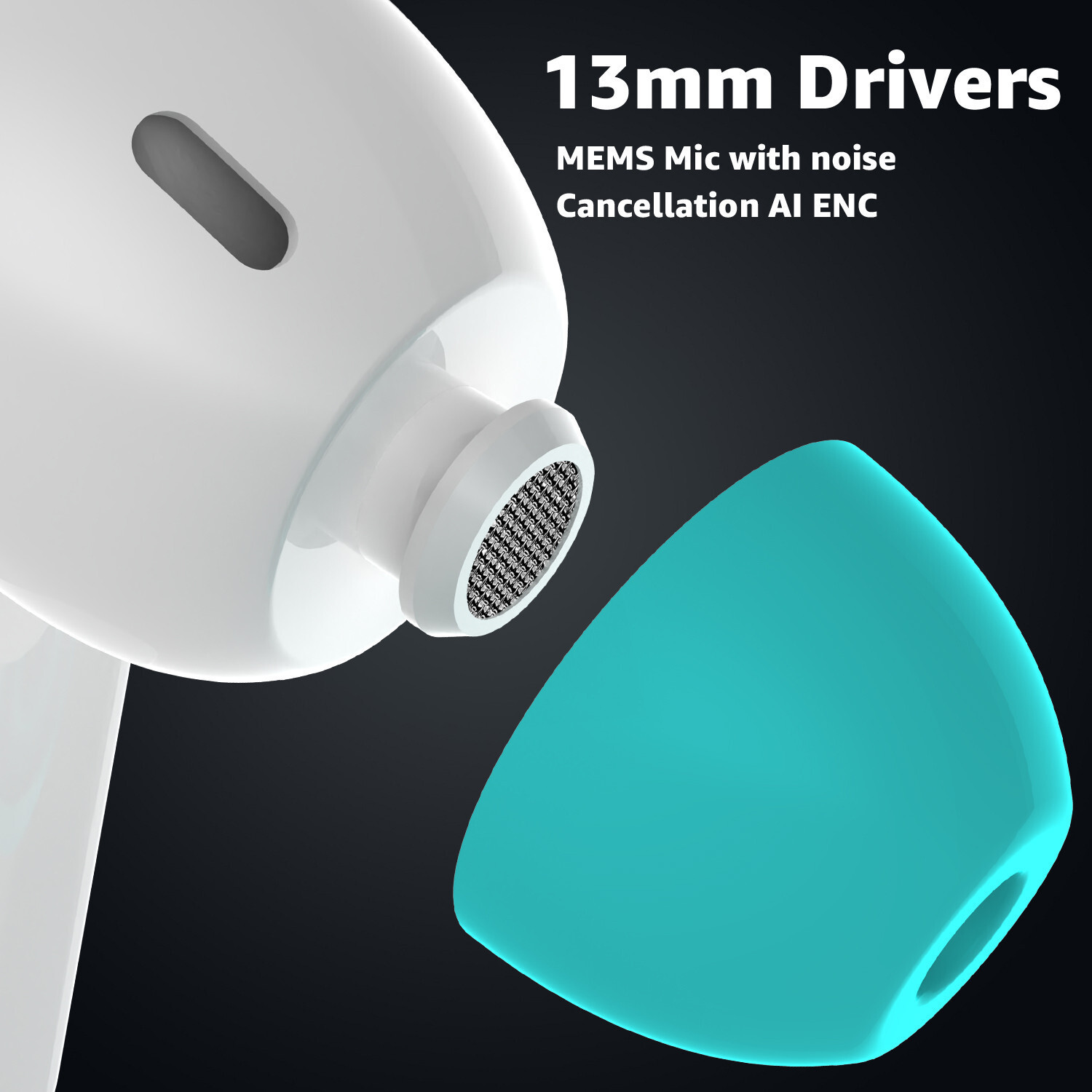 Image of Boston Levin TWS Earbuds with Playtime 30H,Low Latency Gaming,13mm Drivers,IPX5,BT5.3 Bluetooth