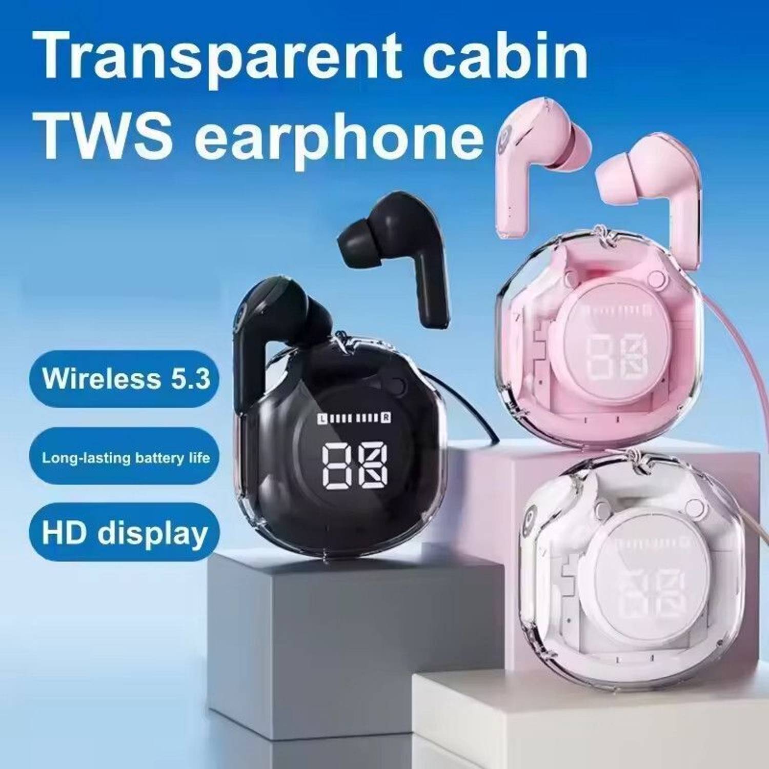 MGT UltraPods Pro TWS Bluetooth Earbuds - Image 2