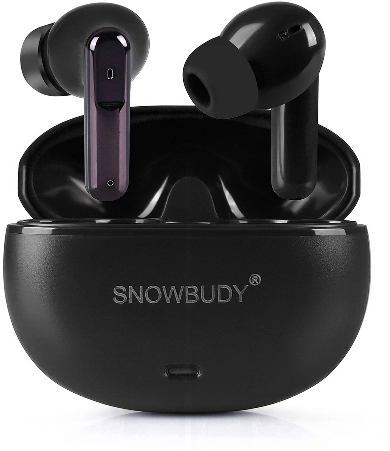 snowbudy E18 Fire Earbuds, Gaming Pods, 200H Playtime, AI Mic ENC, 13mm driver, Type C-65 Bluetooth Gaming